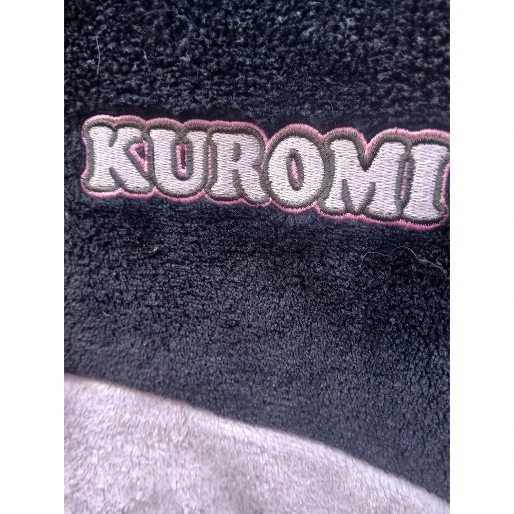 Sanrio Kuromi Plush Fleece 1/4 Zip Sweatshirt Girls Size Xl Kuromicore Cozy Pink